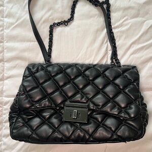 ALDO Black Quilted Shoulder Bag